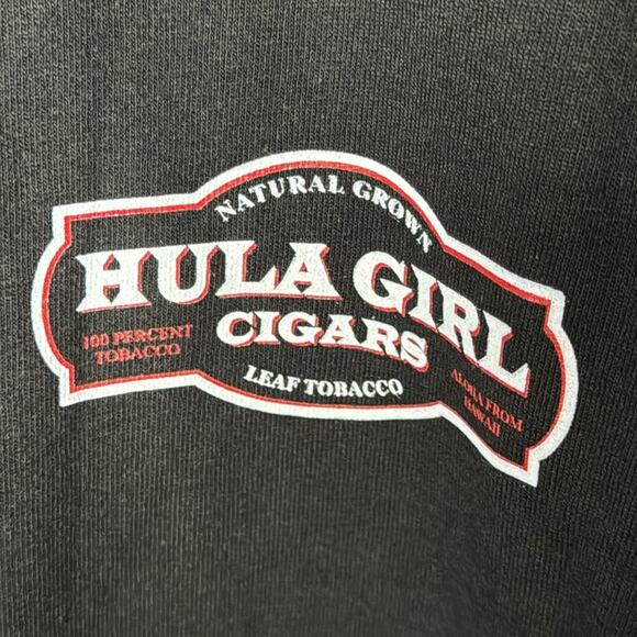 NWT Kona Coffee Flavor HULA GIRL CIGARS Aloha from Hawaii Black T-Shirt XXL - Picture 3 of 5